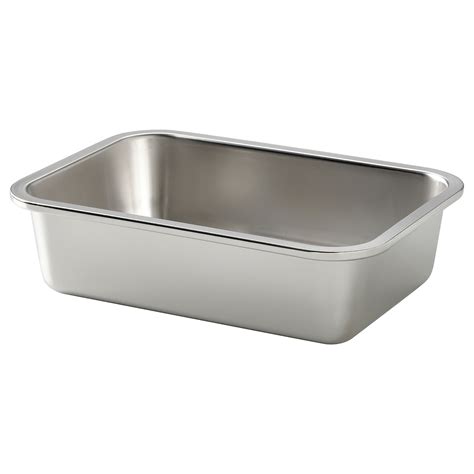 ikea stainless steel rectangle box|IKEA 365+ food container with lid, rectangular stainless .